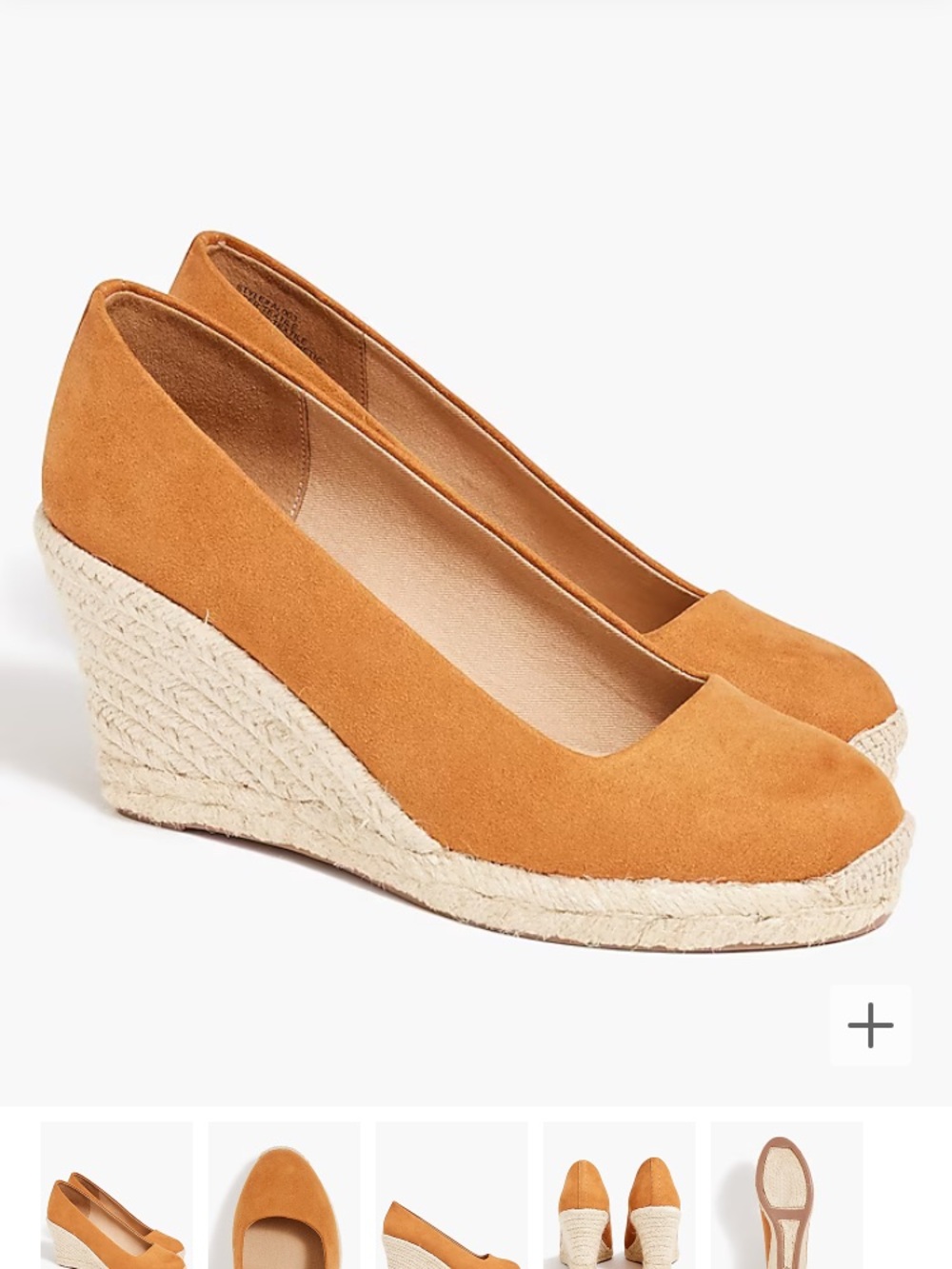 J. Crew Suede Espadrille Wedges
